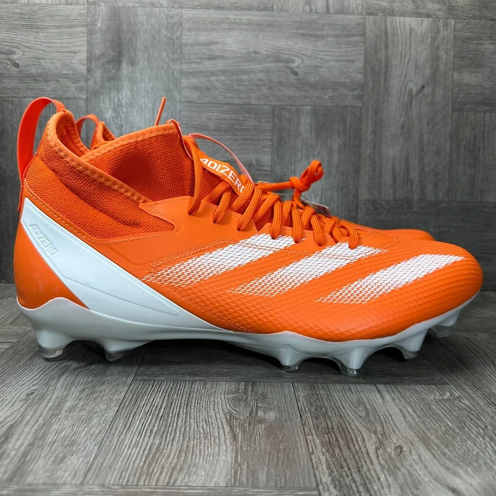 Adidas Football Cleats Mens 16 Orange White Adizero Impact NEW IH7465
